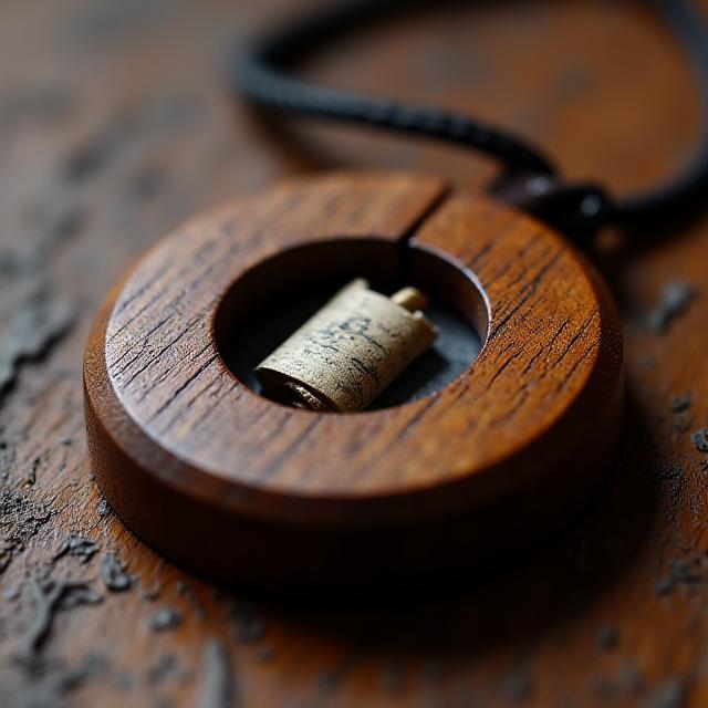 Colgante con compartimento secreto
